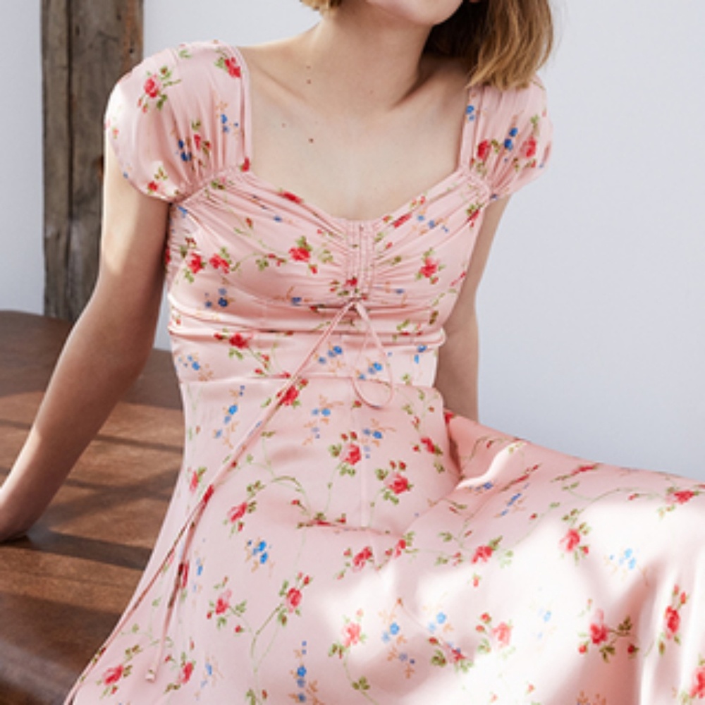 Jill Stuart Cecilia Pink Floral Dress